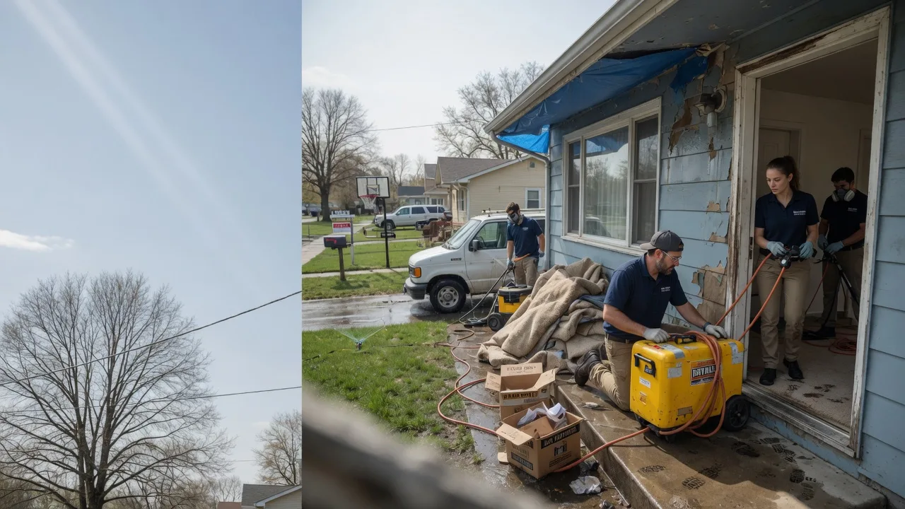 Basement Flood Cleanup in Foosland, IL near me